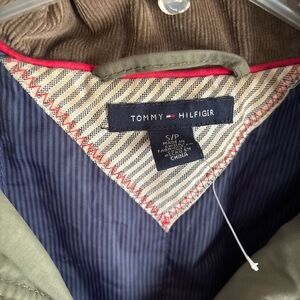 Tommy Hilfiger Green and Red Trim Jacket